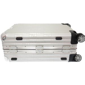 美品 リモワ フェンディ コラボ 33L FFロゴ クオイオ ローマ スーツケース 972 90 02 90 キャリーバッグ アルミ シルバー 0044【中古】FENDI メンズ