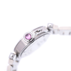 美品 カルティエ ミスパシャ W3140008 クオーツ 腕時計 ステンレススチール ピンク 0001【中古】CARTIER レディース
