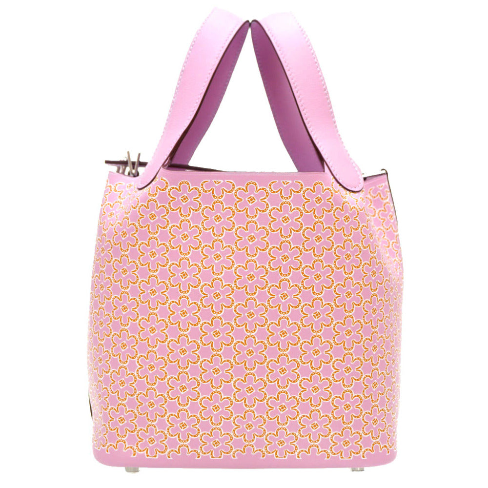 未使用 エルメス ピコタンロック PM ラッキーデイジー スイフト モーヴシルベストル U刻印(2022年製) ハンドバッグ 0008【中古】HERMES