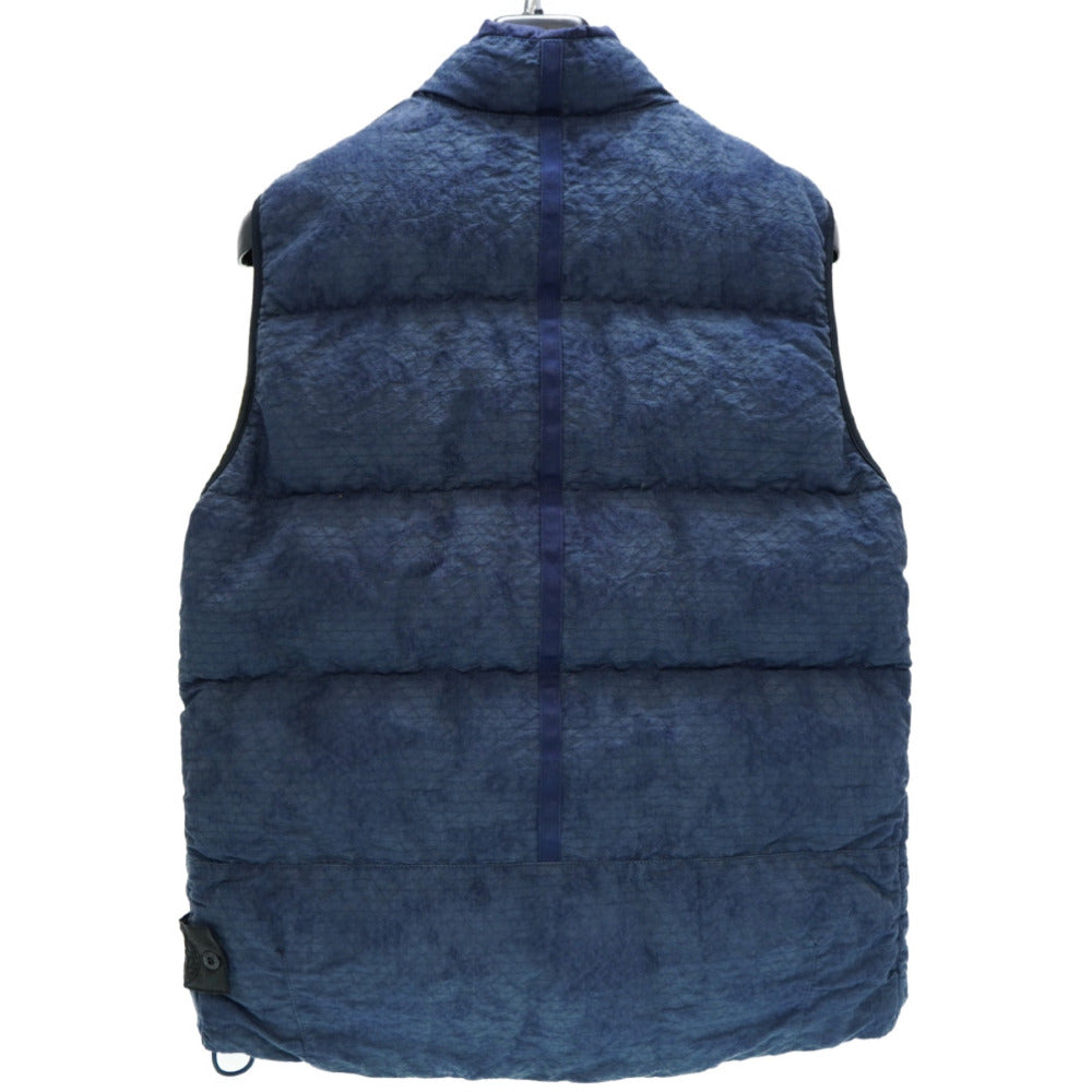 美品 ストーンアイランド DPM GRID JACQUARD ダウンベスト サイズL ネイビー 紺 0013【中古】STONE ISLAND メンズ