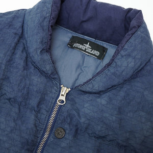 美品 ストーンアイランド DPM GRID JACQUARD ダウンベスト サイズL ネイビー 紺 0013【中古】STONE ISLAND メンズ
