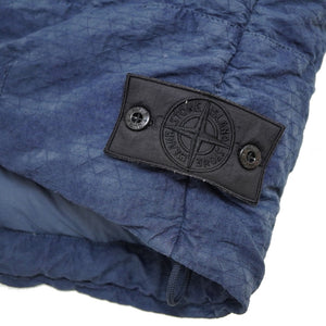 美品 ストーンアイランド DPM GRID JACQUARD ダウンベスト サイズL ネイビー 紺 0013【中古】STONE ISLAND メンズ