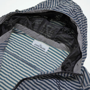 ストーンアイランド MARINA マリーナ ボーダー ナイロン パーカー ジャケット サイズL 0014【中古】STONE ISLAND メンズ
