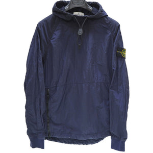 ストーンアイランド プルオーバー ナイロンメタル パーカー ジャケット ネイビー サイズM 0015【中古】STONE ISLAND メンズ