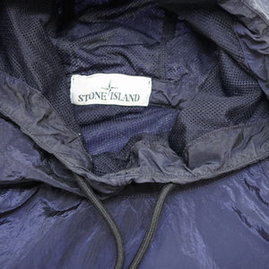 ストーンアイランド プルオーバー ナイロンメタル パーカー ジャケット ネイビー サイズM 0015【中古】STONE ISLAND メンズ