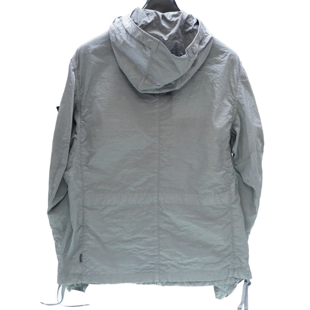 ストーンアイランド CAGOULE SILON シロン ナイロン ジャケット サイズM ナイロン/シルク グレー 0016【中古】STONE ISLAND メンズ