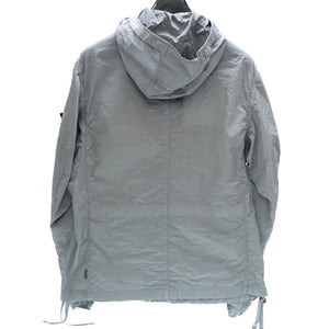 ストーンアイランド CAGOULE SILON シロン ナイロン ジャケット サイズM ナイロン/シルク グレー 0016【中古】STONE ISLAND メンズ