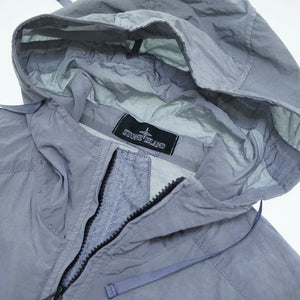 ストーンアイランド CAGOULE SILON シロン ナイロン ジャケット サイズM ナイロン/シルク グレー 0016【中古】STONE ISLAND メンズ