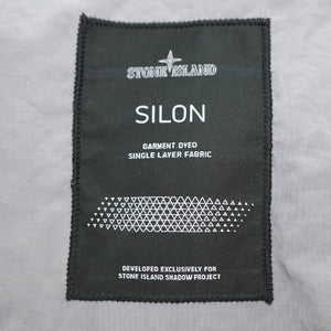 ストーンアイランド CAGOULE SILON シロン ナイロン ジャケット サイズM ナイロン/シルク グレー 0016【中古】STONE ISLAND メンズ