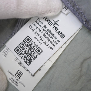 ストーンアイランド CAGOULE SILON シロン ナイロン ジャケット サイズM ナイロン/シルク グレー 0016【中古】STONE ISLAND メンズ