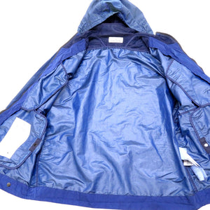 新品同様 ストーンアイランド NYLON METAL WEFT ナイロンメタル ジャケット ブルー青 玉虫 サイズL 0039【中古】STONE ISLAND メンズ