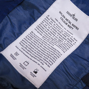 新品同様 ストーンアイランド NYLON METAL WEFT ナイロンメタル ジャケット ブルー青 玉虫 サイズL 0039【中古】STONE ISLAND メンズ