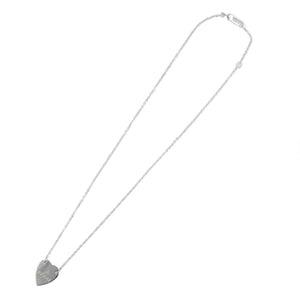 美品 グッチ トレードマーク ハート シルバー925 ペンダント ネックレス 0051【中古】GUCCI