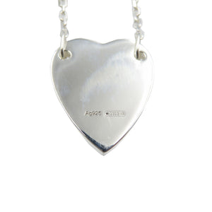 美品 グッチ トレードマーク ハート シルバー925 ペンダント ネックレス 0051【中古】GUCCI