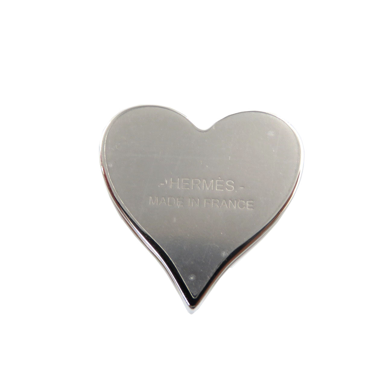 未使用 エルメス ティータイム メタル レッド シルバー スカーフリング 0052【中古】HERMES