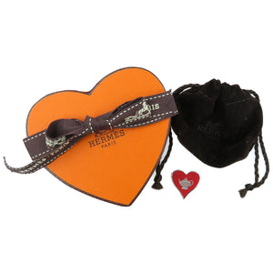 未使用 エルメス ティータイム メタル レッド シルバー スカーフリング 0052【中古】HERMES