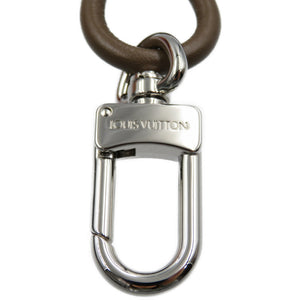新品同様 ルイヴィトン コーテッジ MP1685 レザー メタル シルバー金具 グレー ブルー ホワイト チャーム キーホルダー 0055【中古】LOUIS VUITTON