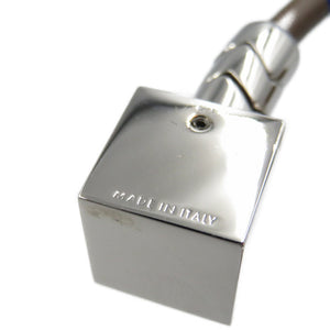 新品同様 ルイヴィトン コーテッジ MP1685 レザー メタル シルバー金具 グレー ブルー ホワイト チャーム キーホルダー 0055【中古】LOUIS VUITTON