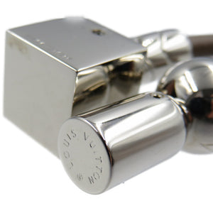 新品同様 ルイヴィトン コーテッジ MP1685 レザー メタル シルバー金具 グレー ブルー ホワイト チャーム キーホルダー 0055【中古】LOUIS VUITTON