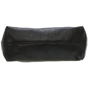 美品 クロムハーツ FSトート バッグ クロスパッチ レザー ブラック 黒 0060【中古】CHROME HEARTS