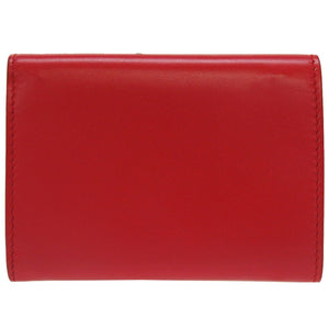 美品 ジルサンダー コンパクトウォレット JSPQ840021 レザー レッド 赤 3つ折り財布 財布 0066【中古】JILSANDER