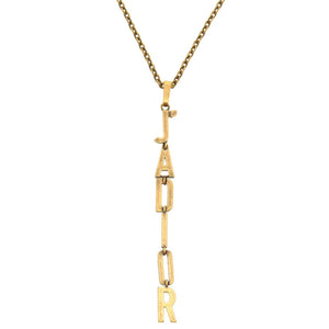 新品同様 クリスチャンディオール J’dior メタル ゴールド ネックレス 0068【中古】Christian Dior