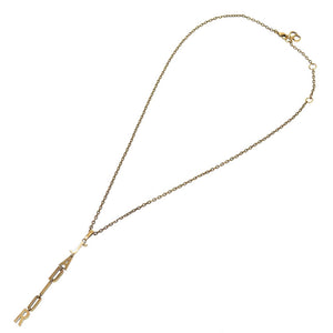 新品同様 クリスチャンディオール J’dior メタル ゴールド ネックレス 0068【中古】Christian Dior