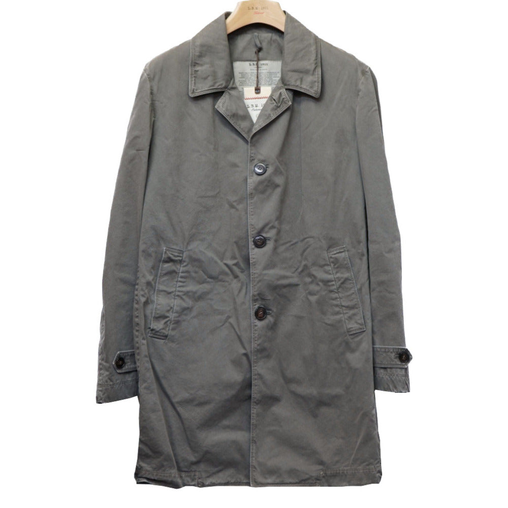 新品同様 L.B.M.1911 チェスターコート コットン サイズ50 グレー 0071【中古】エルビーエム1911 メンズ
