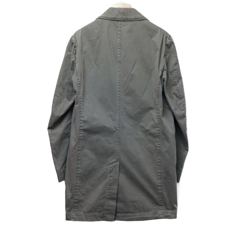 新品同様 L.B.M.1911 チェスターコート コットン サイズ50 グレー 0071【中古】エルビーエム1911 メンズ