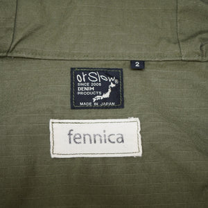 新品同様 オアスロウ / フェニカ カヤックパーカー ジャケット サイズ2 コットン カーキ 0072【中古】orSlow / Fennica メンズ