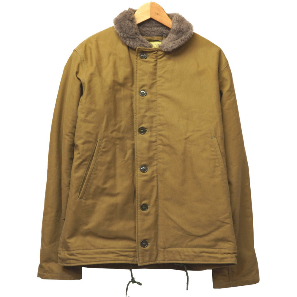 美品 バズリクソンズ N-1 デッキジャケット 22036 BR12031/BR13626 ミリタリージャケット サイズL 0073【中古】Buzz Rickson's メンズ