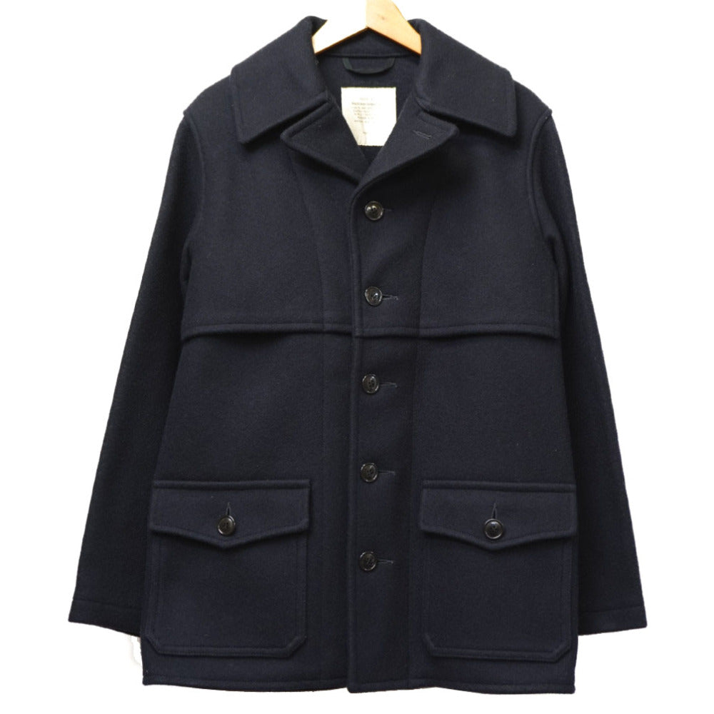 新品同様 バズリクソンズ マッキーノコート BR12535 ウール コート サイズ40 ネイビー 紺 0074【中古】Buzz Rickson's メンズ