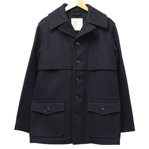 新品同様 バズリクソンズ マッキーノコート BR12535 ウール コート サイズ40 ネイビー 紺 0074【中古】Buzz Rickson's メンズ