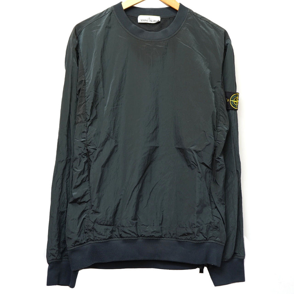 ストーンアイランド ナイロンメタル スウェット サイズM ネイビー 紺 0075【中古】STONE ISLAND メンズ