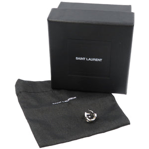 新品同様 イヴサンローラン 真鍮 シルバー イヤーカフ アクセサリー 0077【中古】SAINT LAURENT