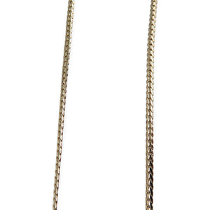 美品 クリスチャンディオール リボン メタル ラインストーン ゴールド ネックレス 0079【中古】Christian Dior