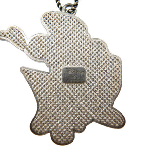 美品 グッチ ディズニー ドナルドダック ローズ シルバー925 エナメル シルバー ネックレス 0080【中古】GUCCI