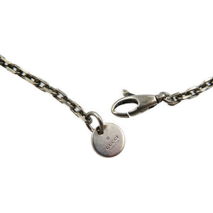 美品 グッチ ディズニー ドナルドダック ローズ シルバー925 エナメル シルバー ネックレス 0080【中古】GUCCI