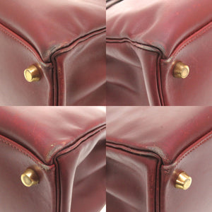 エルメス ケリー28 内縫い ボックスカーフ ルージュアッシュ ゴールド金具 □A刻印 ハンドバッグ バッグ 0082 【中古】 HERMES
