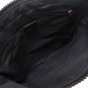 新品同様 グッチ GGナイロン 509639 レザー ブラック 黒 ショルダーバッグ メンズ 0090【中古】GUCCI