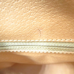 セリーヌ ヴィンテージ マカダム M15/2 PVC レザー ブラウン ベージュ ハンドバッグ ミニボストンバッグ 0003【中古】CELINE