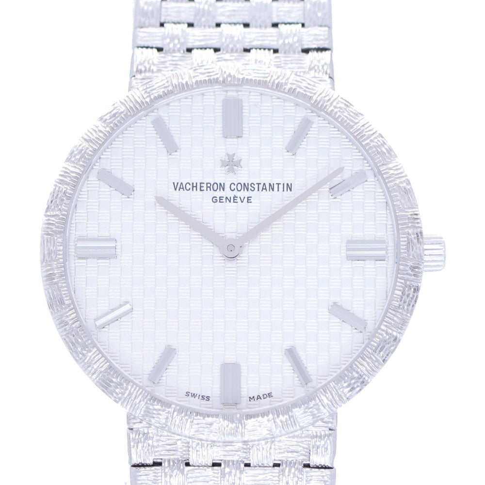 新品同様 ヴァシュロン コンスタンタン パトリモニー クラシック 金無垢 K18WG 81162/206G-9172 手巻き 腕時計 750WG シルバー 0006【中古】VACHERON CONSTANTIN メンズ