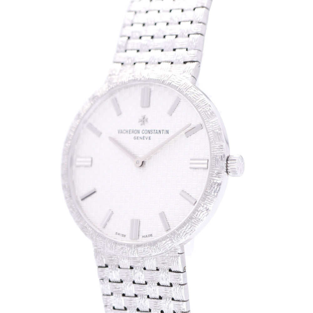 新品同様 ヴァシュロン コンスタンタン パトリモニー クラシック 金無垢 K18WG 81162/206G-9172 手巻き 腕時計 750WG シルバー 0006【中古】VACHERON CONSTANTIN メンズ