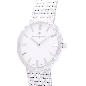 新品同様 ヴァシュロン コンスタンタン パトリモニー クラシック 金無垢 K18WG 81162/206G-9172 手巻き 腕時計 750WG シルバー 0006【中古】VACHERON CONSTANTIN メンズ