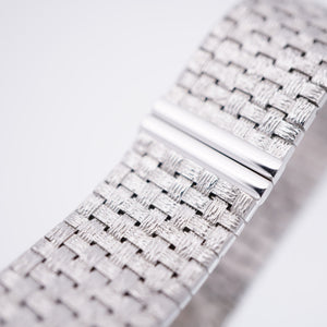 新品同様 ヴァシュロン コンスタンタン パトリモニー クラシック 金無垢 K18WG 81162/206G-9172 手巻き 腕時計 750WG シルバー 0006【中古】VACHERON CONSTANTIN メンズ