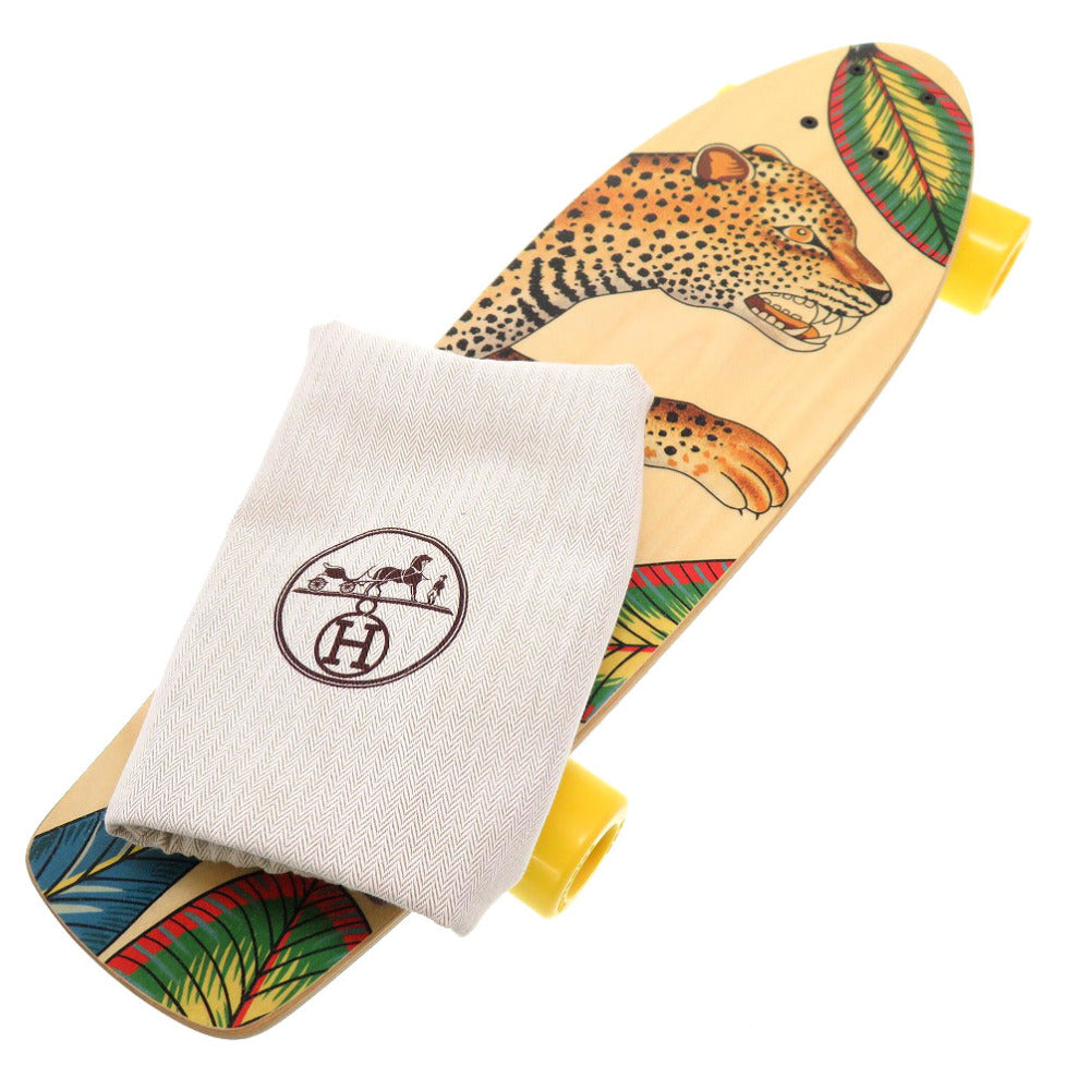 未使用 エルメス サバンナのダンス スケートボード スケボー ウッド ベージュ 0008 【中古】 HERMES