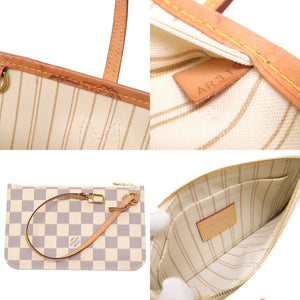 ルイ ヴィトン ダミエ アズール ネヴァーフルPM N41362 トートバッグ バッグ LV 0013 【中古】 LOUIS VUITTON