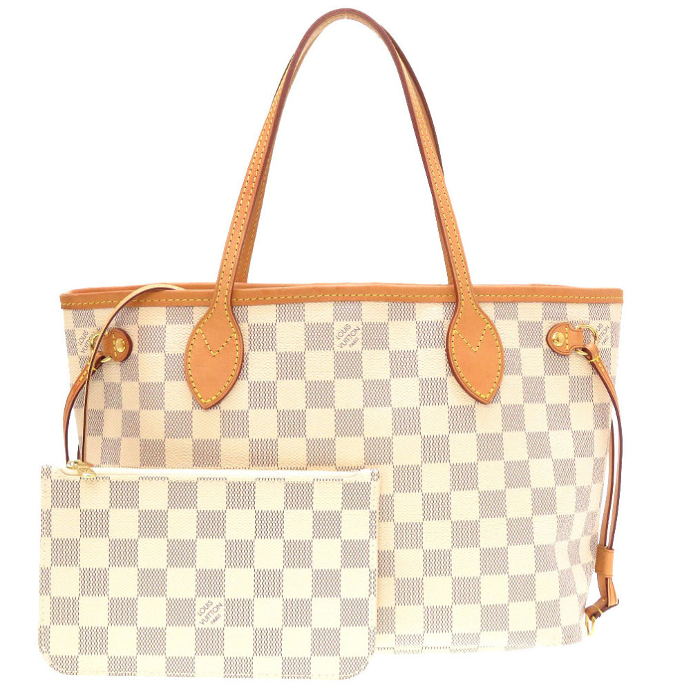 ルイ ヴィトン ダミエ アズール ネヴァーフルPM N41362 トートバッグ バッグ LV 0013 【中古】 LOUIS VUITTON