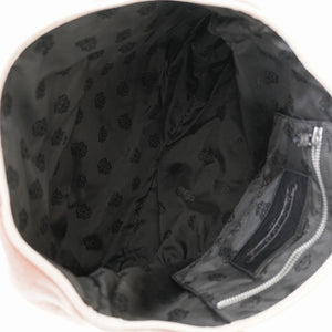 クロムハーツ FSトート バッグ ムートン クロスパッチ ピンク 0015【中古】CHROME HEARTS