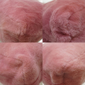 クロムハーツ FSトート バッグ ムートン クロスパッチ ピンク 0015【中古】CHROME HEARTS